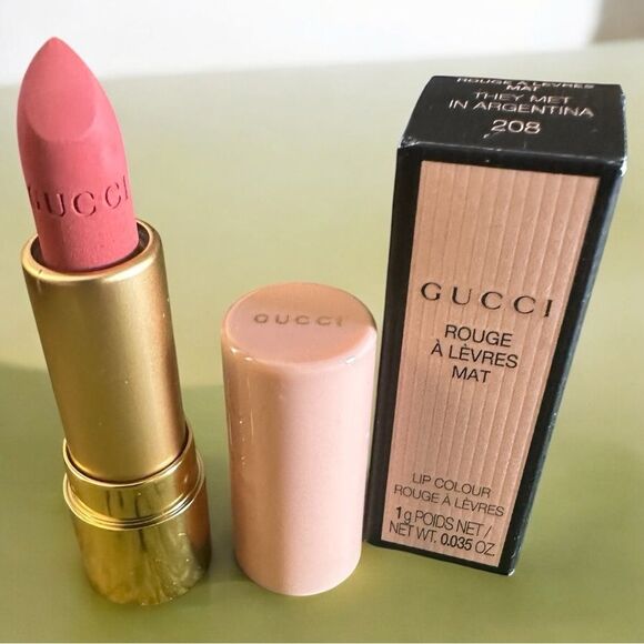 Gucci Rouge à Lèvres Mat Lipstick – They Met in Argentina (208) Brand Ne… - Picture 15 of 17